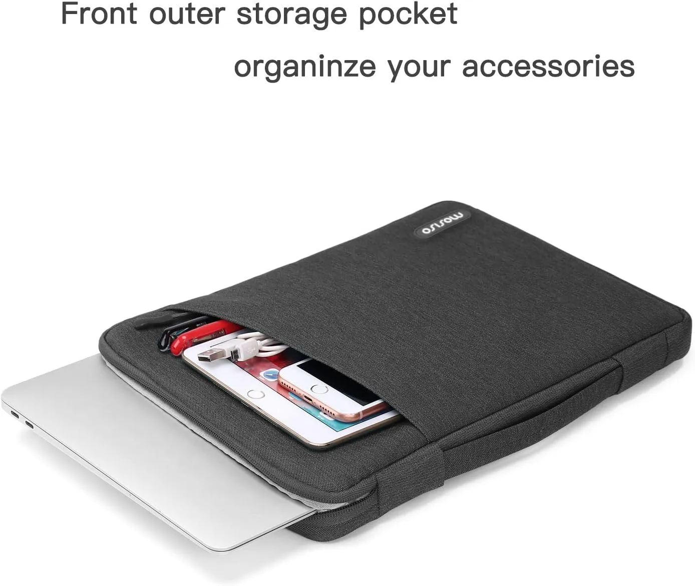 MOSISO Compatible with MacBook Pro 13 inch Case M2 2023, 2022, 2021-2016 A2338 M1 A2251 A2289 A2159 A1989 A1708 A1706, Plastic Hard Case & 360 Protective Sleeve Bag & Keyboard Skin, Space Gray