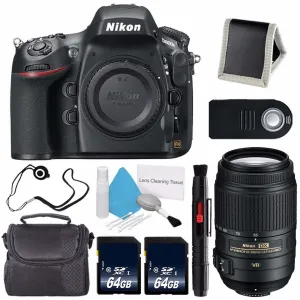 Nikon D800E Digital Camera (Body Only) (International Model)   Nikon AF-S DX 55-300mm f/4.5-5.6G ED VR Lens   64GB Memory Card