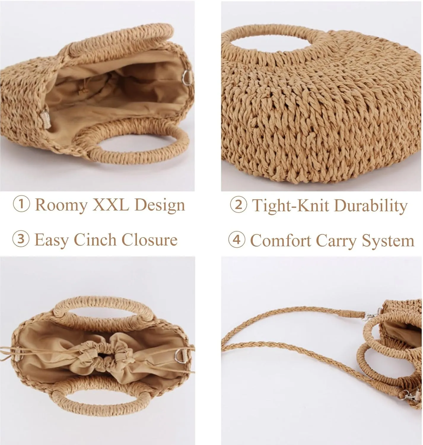 Straw Purse Summer Beach Woven Clutch Purses for Women Cloud Crossbody Shoulder Bags Spring Clutch Handbag 2025