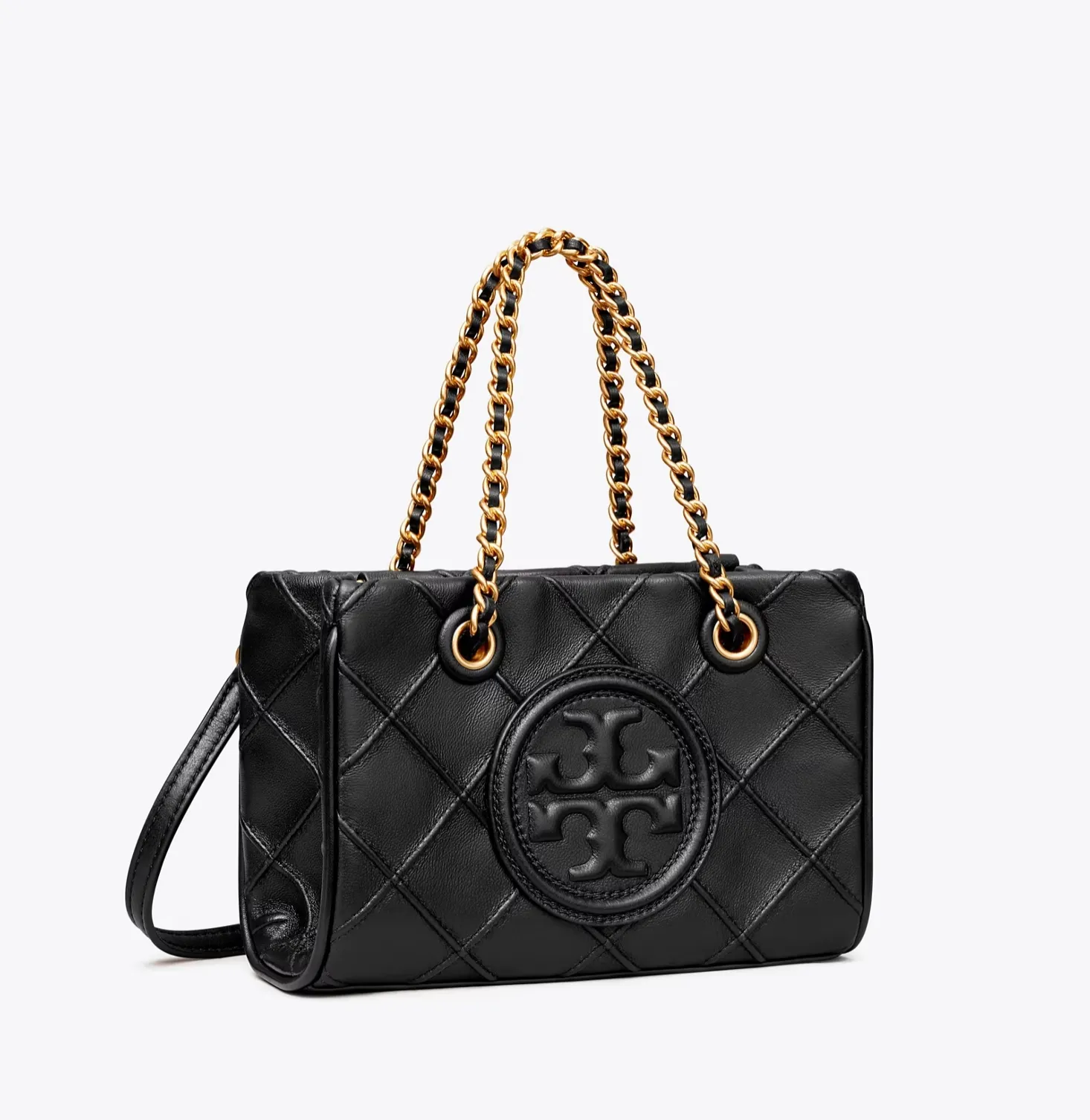 Tory Burch Mini Fleming Soft Tote Black