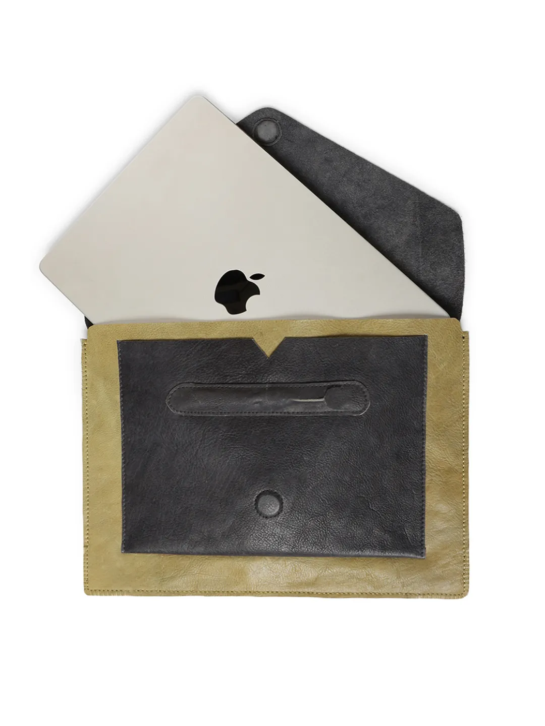 UrbanCraft Navy Leather Laptop Sleeves