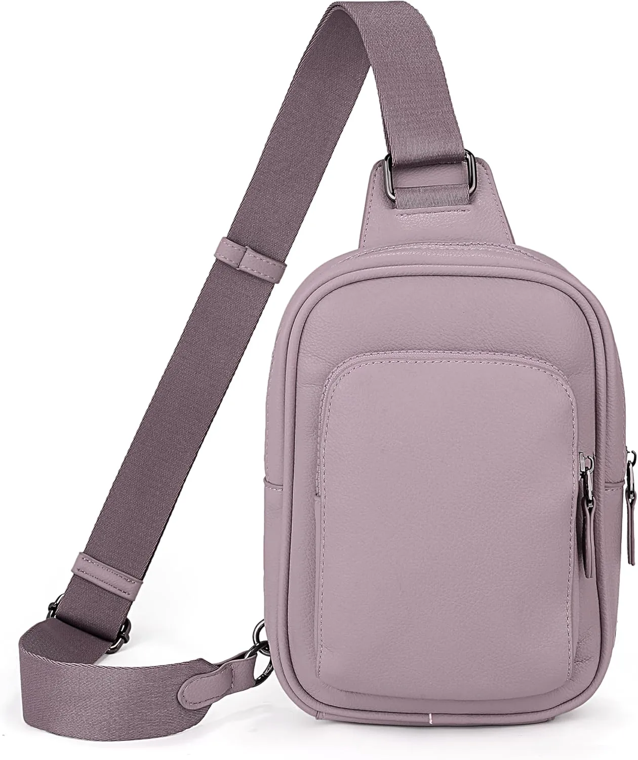 Uromee Sling Bag for Women Crossbody Purse Vegan Leather Fashion Fanny Pack Chest Bag Convertible Small Backpack